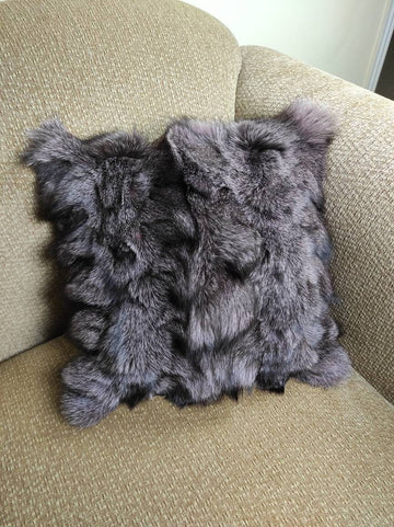 Fur pillowcases, fox fur pillowcases, real fur pillowcases